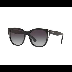 Valentino Colorblock Acetate Sunglasses